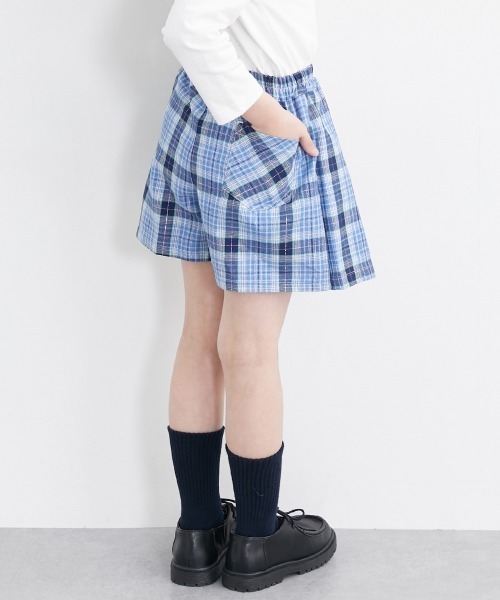 aochan♡sheller♡美品　vividチェックツイードキュロット セール】チェック柄ラップキュロット（女の子）（その他パンツ