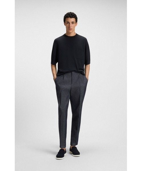 BOSS Tシャツ リラックスフィット 50538923-001_BLACK BOSS - Porsche x BOSS cotton T-shirt with moisture-control