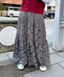 ヴィンテージレースフレアスカート