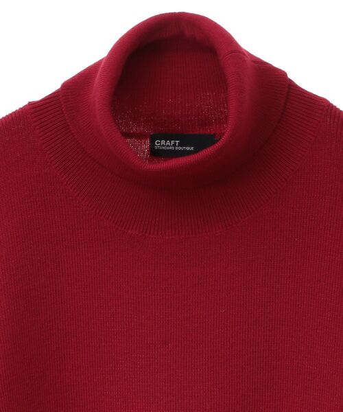 CRAFT STANDARD BOUTIQUE（クラフトスタンダードブティック）の「タートルネックニット（ニット/セーター・レディース・レッド/杢グレー/ブラック/ホワイト系その他・M/XL/L）」の14枚目の写真