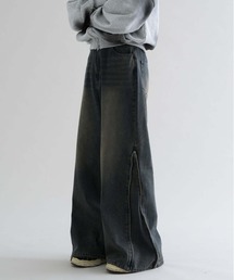 EPNK | 【EPNK】Side zip wash denim pants /　サイドジップウォッシュデニムパンツ(デニムパンツ)