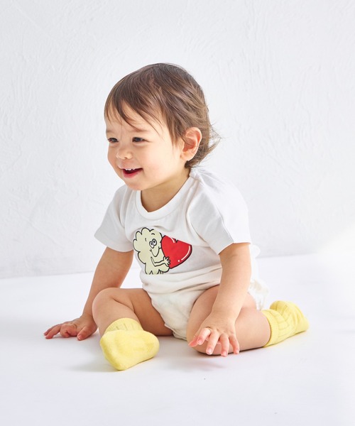 pairmanon（ペアマノン）の「【綿100%】【リンクコーデ】【ベビー】オリジナル プリントロンパース（ロンパース・キッズ・ベージュ系その他/ブラウン系その他/ホワイト系その他/ピンク系その他/オレンジ系その他/グリーン系その他/ブルー系その他/ホワイト系その他2/グリーン系その他2/ピンク系その他2・70/80）」の3枚目の写真