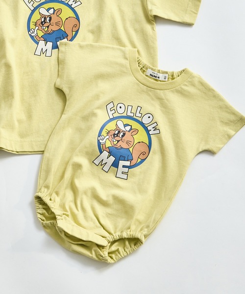 pairmanon（ペアマノン）の「【綿100%】【リンクコーデ】【ベビー】オリジナル プリントロンパース（ロンパース・キッズ・ベージュ系その他/ブラウン系その他/ホワイト系その他/ピンク系その他/オレンジ系その他/グリーン系その他/ブルー系その他/ホワイト系その他2/グリーン系その他2/ピンク系その他2・70/80）」の7枚目の写真