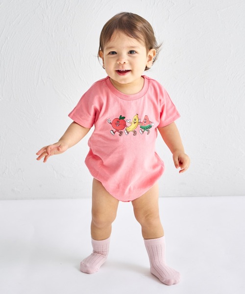 pairmanon（ペアマノン）の「【綿100%】【リンクコーデ】【ベビー】オリジナル プリントロンパース（ロンパース・キッズ・ベージュ系その他/ブラウン系その他/ホワイト系その他/ピンク系その他/オレンジ系その他/グリーン系その他/ブルー系その他/ホワイト系その他2/グリーン系その他2/ピンク系その他2・70/80）」の9枚目の写真