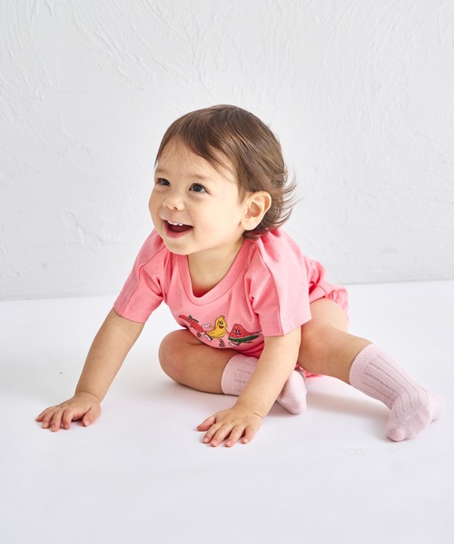 pairmanon（ペアマノン）の「【綿100%】【リンクコーデ】【ベビー】オリジナル プリントロンパース（ロンパース・キッズ・ベージュ系その他/ブラウン系その他/ホワイト系その他/ピンク系その他/オレンジ系その他/グリーン系その他/ブルー系その他/ホワイト系その他2/グリーン系その他2/ピンク系その他2・70/80）」の15枚目の写真