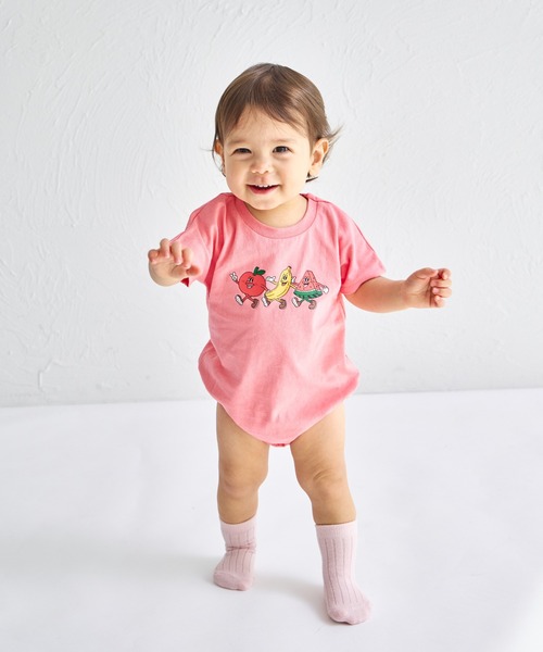 pairmanon（ペアマノン）の「【綿100%】【リンクコーデ】【ベビー】オリジナル プリントロンパース（ロンパース・キッズ・ベージュ系その他/ブラウン系その他/ホワイト系その他/ピンク系その他/オレンジ系その他/グリーン系その他/ブルー系その他/ホワイト系その他2/グリーン系その他2/ピンク系その他2・70/80）」の14枚目の写真