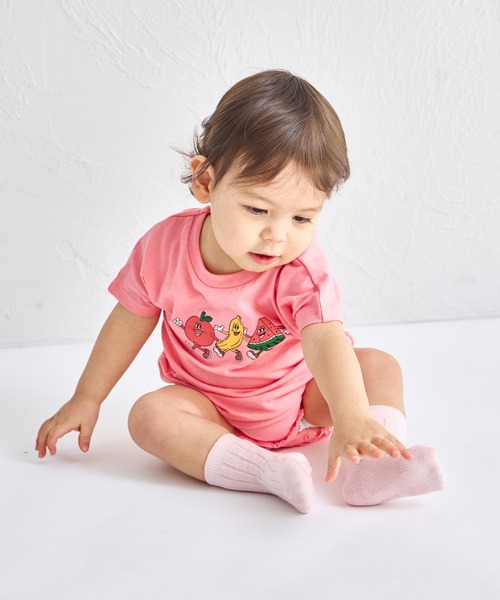 pairmanon（ペアマノン）の「【綿100%】【リンクコーデ】【ベビー】オリジナル プリントロンパース（ロンパース・キッズ・ベージュ系その他/ブラウン系その他/ホワイト系その他/ピンク系その他/オレンジ系その他/グリーン系その他/ブルー系その他/ホワイト系その他2/グリーン系その他2/ピンク系その他2・70/80）」の13枚目の写真