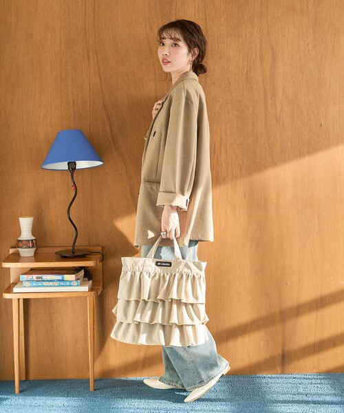 FREAK'S STORE（フリークスストア）の「限定展開 Columbia×FREAK'S STORE/コロンビア WOOLLEY COVE SHOULDER TOTE/別注 ウーリー コーブ ショルダー トート（ショルダーバッグ・レディース・オリーブ/ベージュ/ブラック・ONE SIZE）」の10枚目の写真