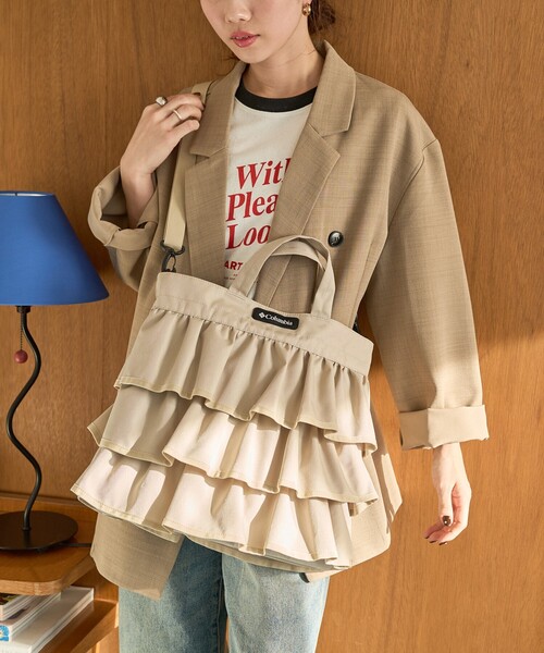 FREAK'S STORE（フリークスストア）の「限定展開 Columbia×FREAK'S STORE/コロンビア WOOLLEY COVE SHOULDER TOTE/別注 ウーリー コーブ ショルダー トート（ショルダーバッグ・レディース・オリーブ/ベージュ/ブラック・ONE SIZE）」の15枚目の写真