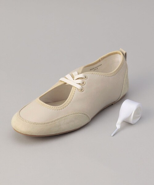 coen（コーエン）の「レースアップバレエシューズ（パンプス・レディース・ブラック/ホワイト・23.5cm/23cm/25cm/24.5cm/24cm）」の16枚目の写真