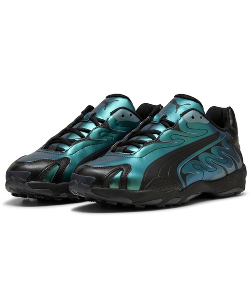 PUMA(プーマ)の「PUMA INHALE COLOR SHIFTING(プーマ インへイル カラー シフティング)(スニーカー・メンズ・グレー系/グリーン系・26cm/27cm/28cm/28.5cm/26.5cm/27.5cm/29cm)」の2枚目の写真