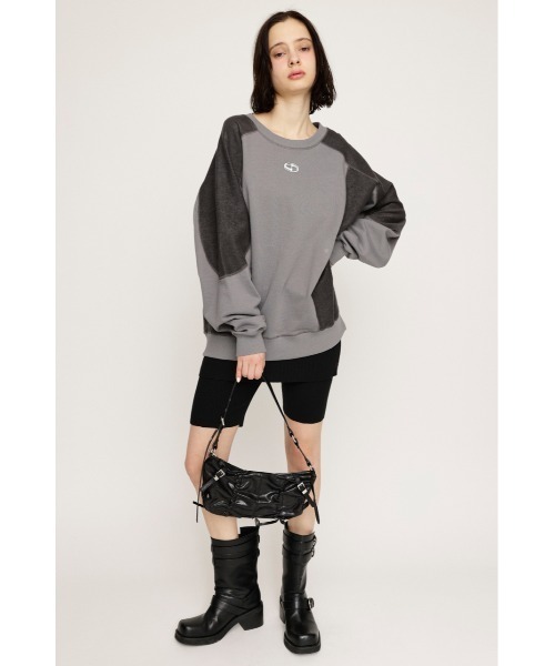 SLY（スライ）の「REVERSE SEAM SW TOPS リバース シーム スウェット トップス トレーナー プルオーバー 春服 秋服（スウェット・レディース・ピンク/ダークグレー/オフホワイト・FREE）」の11枚目の写真