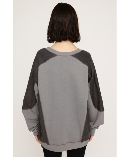 SLY（スライ）の「REVERSE SEAM SW TOPS リバース シーム スウェット トップス トレーナー プルオーバー 春服 秋服（スウェット・レディース・ピンク/ダークグレー/オフホワイト・FREE）」の14枚目の写真