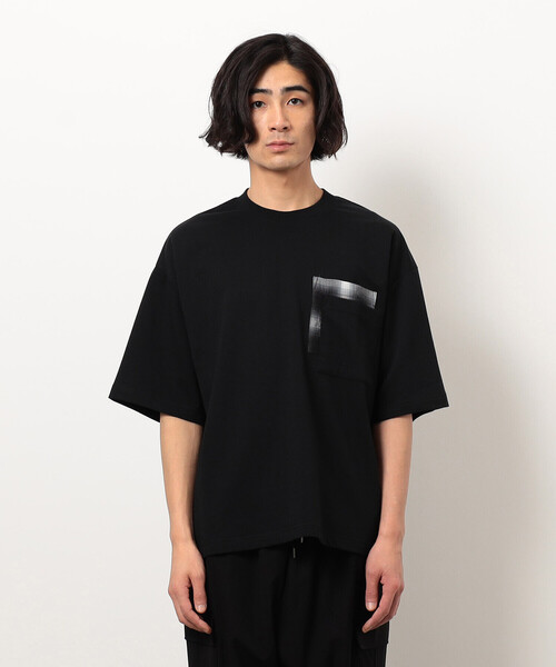 Purple&Yellow(パープルアンドイエロー)の「チェック切り替えプルオーバー(Tシャツ/カットソー・メンズ・オートミール/ブラック・SMALL/MEDIUM/LARGE)」の21枚目の写真