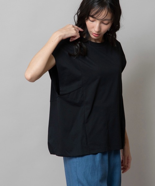 Munich(ミューニック)の「バックバルーントップス(Tシャツ/カットソー・レディース・オフホワイト/パープル/ブラック・FREE)」の18枚目の写真