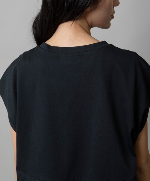 Munich(ミューニック)の「バックバルーントップス(Tシャツ/カットソー・レディース・オフホワイト/パープル/ブラック・FREE)」の13枚目の写真
