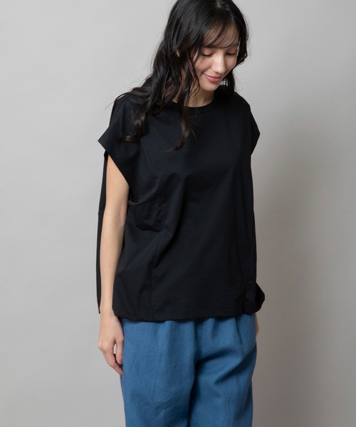 Munich(ミューニック)の「バックバルーントップス(Tシャツ/カットソー・レディース・オフホワイト/パープル/ブラック・FREE)」の17枚目の写真