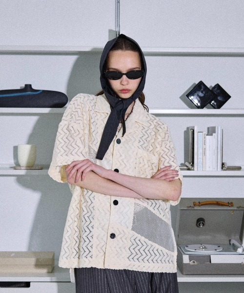 Saint Laurent ジャカードジャージー スウェットシャツ JUNRED(ジュンレッド) / ジャガードボックスシャツ (トップス
