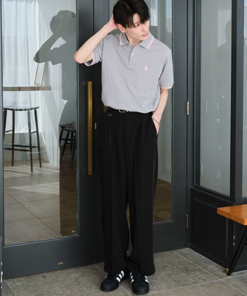 U.S. POLO ASSN.(ユーエスポロアッスン)の「∴WEGO/U.S. POLO ASSN.別注ラインポロシャツ(ポロシャツ・レディース・サックスブルー/アイボリー/ブラック/グレー/ネイビー/コーラル・SMALL/MEDIUM/LARGE)」の17枚目の写真