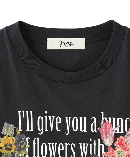 ROSE BUD(ローズバッド)の「(mag.by c)LOGO BIG-TEE(Tシャツ/カットソー・レディース・ブラック/ホワイト・ONE SIZE)」の3枚目の写真