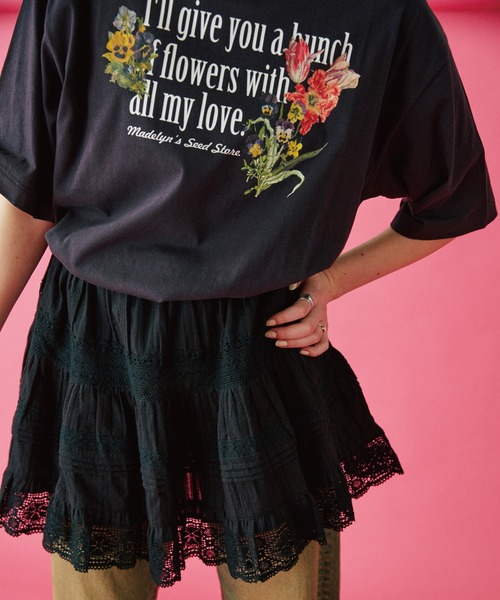 ROSE BUD(ローズバッド)の「(mag.by c)LOGO BIG-TEE(Tシャツ/カットソー・レディース・ブラック/ホワイト・ONE SIZE)」の17枚目の写真