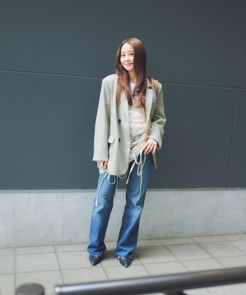 FOREVER 21(フォーエバー トゥエンティーワン)の「【2025SS】2WAYレースキャミワンピース2(ワンピース・レディース・ブラック/ナチュラル/ピンク・FREE)」の5枚目の写真