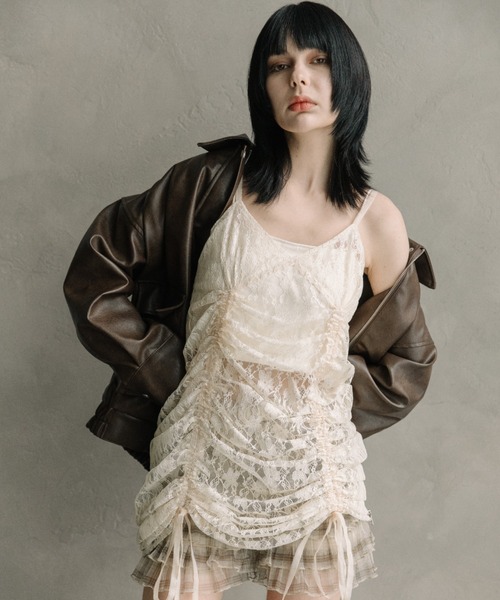 FOREVER 21(フォーエバー トゥエンティーワン)の「【2025SS】2WAYレースキャミワンピース2(ワンピース・レディース・ブラック/ナチュラル/ピンク・FREE)」の12枚目の写真