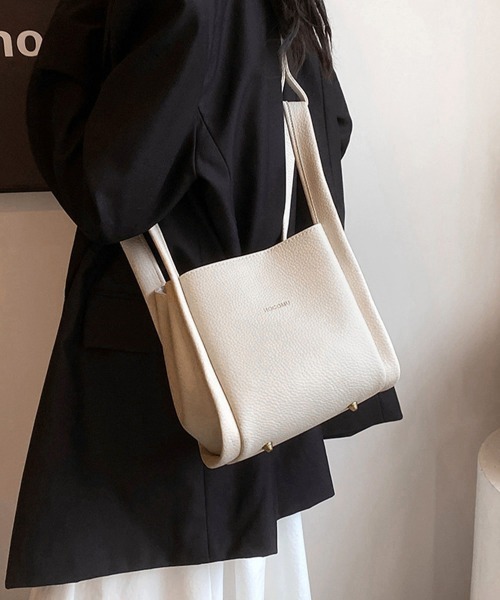 Miniministore（ミニミニストア）の「韓国風ショルダーバッグ ポーチ付きカバン（ショルダーバッグ・レディース・ベージュ/オフホワイト/ダークグレー/ブラック・FREE）」の9枚目の写真