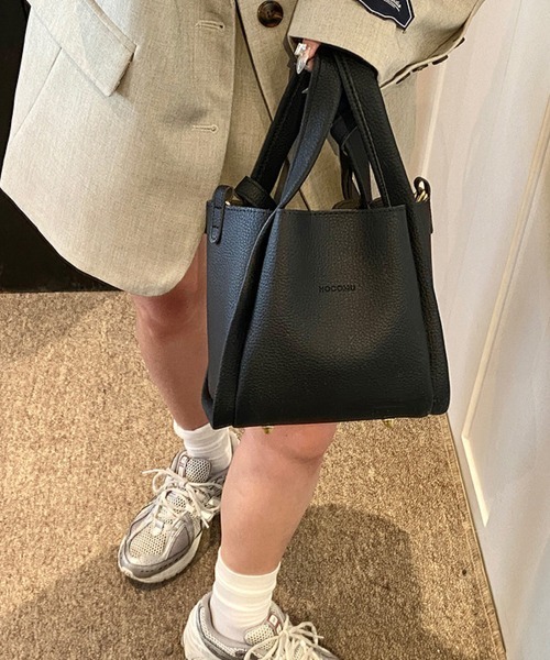 Miniministore（ミニミニストア）の「韓国風ショルダーバッグ ポーチ付きカバン（ショルダーバッグ・レディース・ベージュ/オフホワイト/ダークグレー/ブラック・FREE）」の7枚目の写真