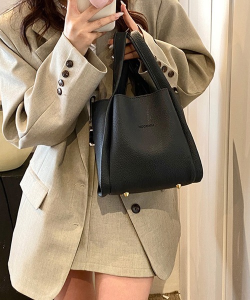 Miniministore（ミニミニストア）の「韓国風ショルダーバッグ ポーチ付きカバン（ショルダーバッグ・レディース・ベージュ/オフホワイト/ダークグレー/ブラック・FREE）」の6枚目の写真
