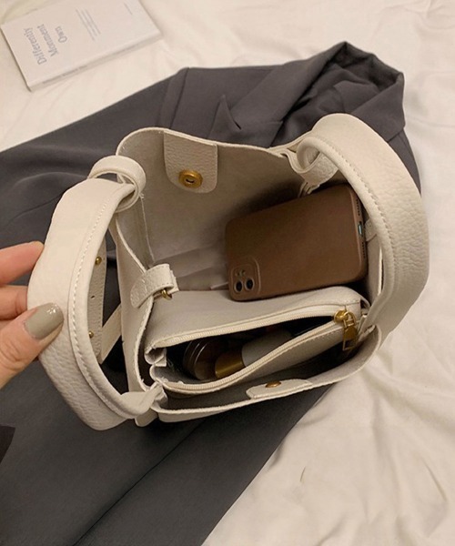 Miniministore（ミニミニストア）の「韓国風ショルダーバッグ ポーチ付きカバン（ショルダーバッグ・レディース・ベージュ/オフホワイト/ダークグレー/ブラック・FREE）」の16枚目の写真