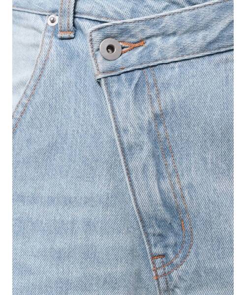 LAGUNAMOON(ラグナムーン)の「ワイドフレアデニムパンツ(デニムパンツ・レディース・ライトブルー/ブラック・SMALL/MEDIUM)」の4枚目の写真