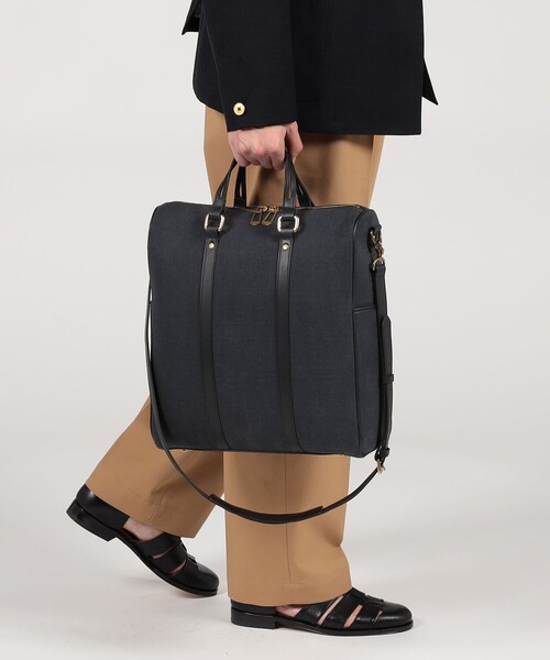 TOMORROWLAND （トゥモローランド）の「SegeN ファブリックコンビ 2wayトートバッグ（トートバッグ・メンズ・ライトベージュ/ブラック・FREE）」の17枚目の写真