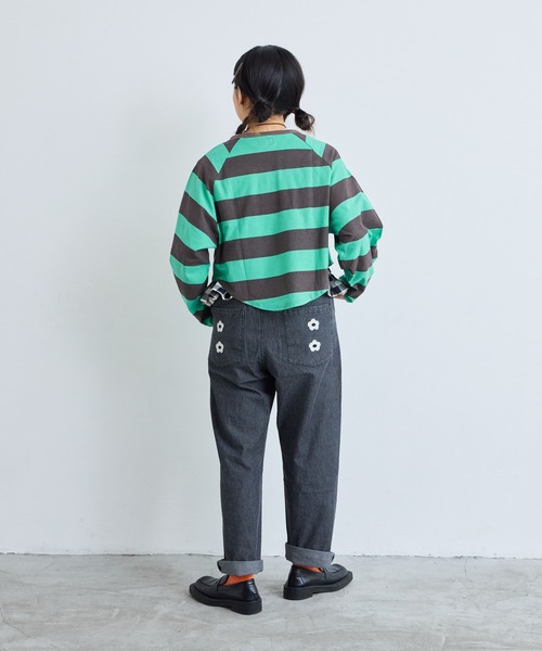 MARKEY'S（マーキーズ）の「おはないっぱいデニムパンツ/おとな（デニムパンツ・レディース・ライトブルー/ブラック・160cm）」の14枚目の写真