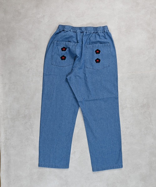 MARKEY'S（マーキーズ）の「おはないっぱいデニムパンツ/おとな（デニムパンツ・レディース・ライトブルー/ブラック・160cm）」の11枚目の写真