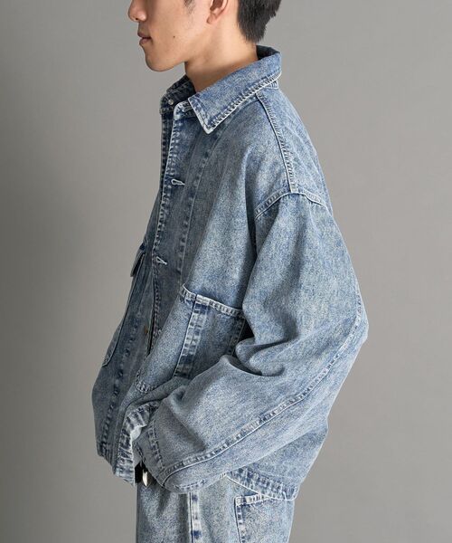 美品　パドカレ　8オンスヘンプ混デニムジャケット 36 美品 パドカレ 8オンスヘンプ混デニムジャケット 36