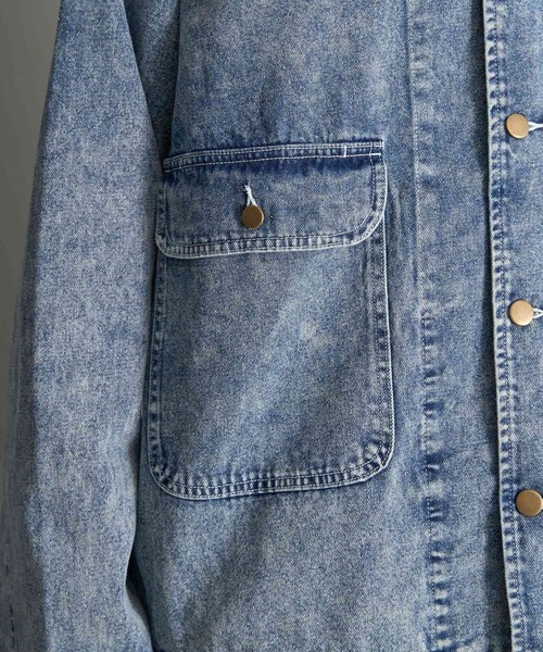 CRAFT STANDARD BOUTIQUE(クラフトスタンダードブティック)の「デニムジャケット(デニムジャケット・メンズ・インディゴブルー/ブラック・XL/L/M)」の7枚目の写真