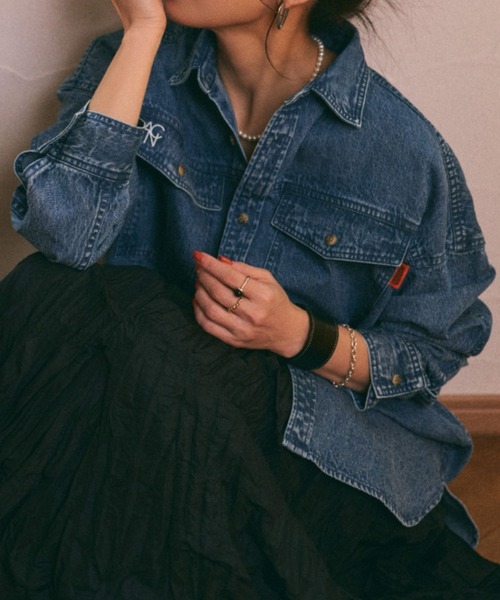 UNIVERSAL OVERALL×ANIECA デニムシャツ UNIVERSAL OVERALL×ANIECA