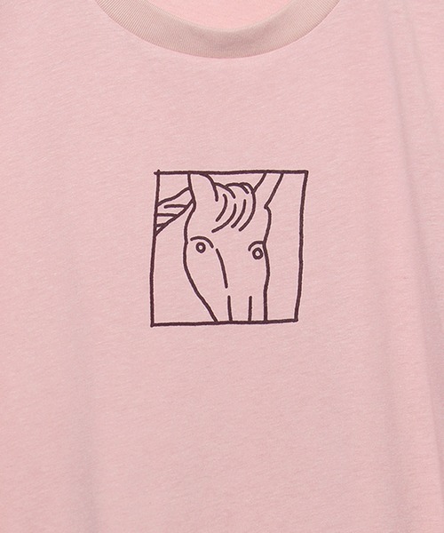 Common Noun(コモン ナウン)の「“HORSE” norahi 天竺ロンT(Tシャツ/カットソー・レディース・ホワイト/ピンク/杢グレー・M/L)」の4枚目の写真