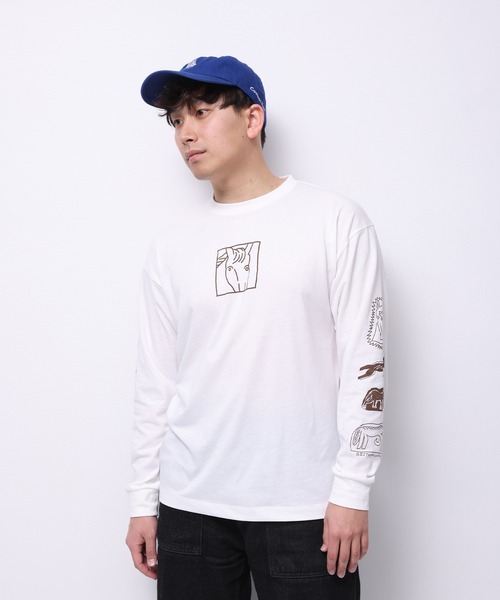 Common Noun(コモン ナウン)の「“HORSE” norahi 天竺ロンT(Tシャツ/カットソー・レディース・ホワイト/ピンク/杢グレー・M/L)」の9枚目の写真
