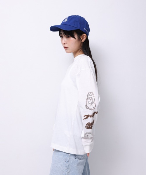 Common Noun(コモン ナウン)の「“HORSE” norahi 天竺ロンT(Tシャツ/カットソー・レディース・ホワイト/ピンク/杢グレー・M/L)」の7枚目の写真