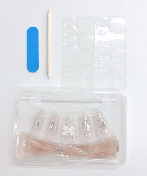 Lace Ladies（レースレディース）の「3D アート付き クリアカラー ネイルチップ セット（ネイルシール/ネイルチップ・レディース・B/A/D・FREE）」の10枚目の写真