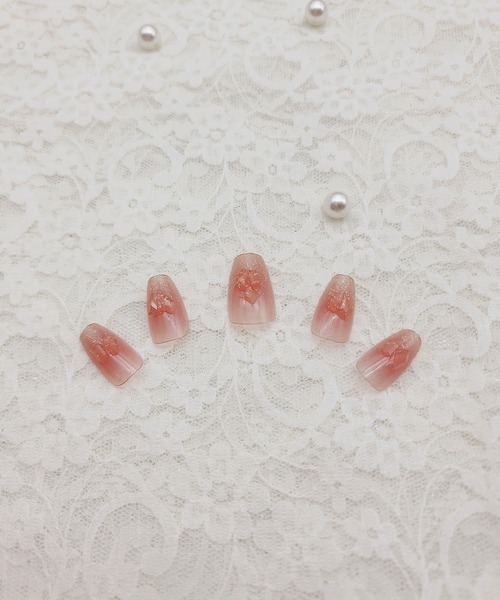 Lace Ladies（レースレディース）の「3D アート付き クリアカラー ネイルチップ セット（ネイルシール/ネイルチップ・レディース・B/A/D・FREE）」の12枚目の写真