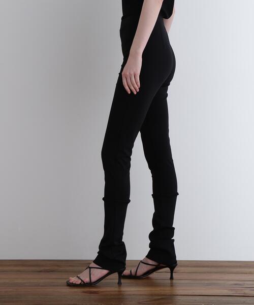 LE PHIL(ルフィル)の「◆ハイストレッチリブパンツ(その他パンツ・レディース・ブラック・0/1)」の4枚目の写真