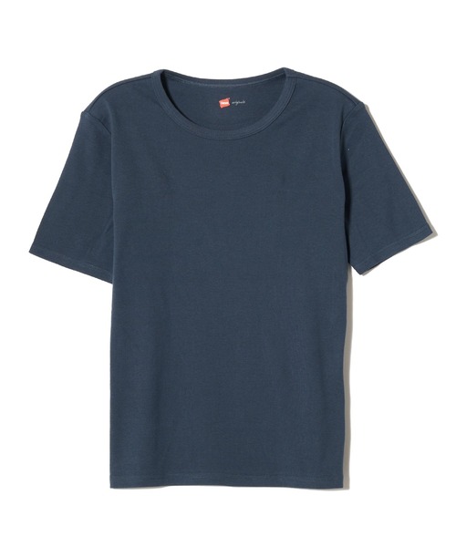 JUGLANS(ユグランス)の「【Hanes/ヘインズ】HW1-B105 コンパクトTシャツ/ショートスリーブ/レディース(Tシャツ/カットソー・レディース・ブラック/ホワイト/ネイビー・FREE)」の1枚目の写真