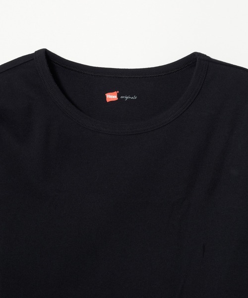 JUGLANS(ユグランス)の「【Hanes/ヘインズ】HW1-B105 コンパクトTシャツ/ショートスリーブ/レディース(Tシャツ/カットソー・レディース・ブラック/ホワイト/ネイビー・FREE)」の5枚目の写真