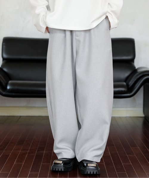 neos(ネオス)の「【neos】ルーズシルエット バルーン カーブ スラックス パンツ(スラックス・メンズ・モカ/グレー/ブラック/グレイッシュベージュ・MEDIUM/LARGE)」の4枚目の写真