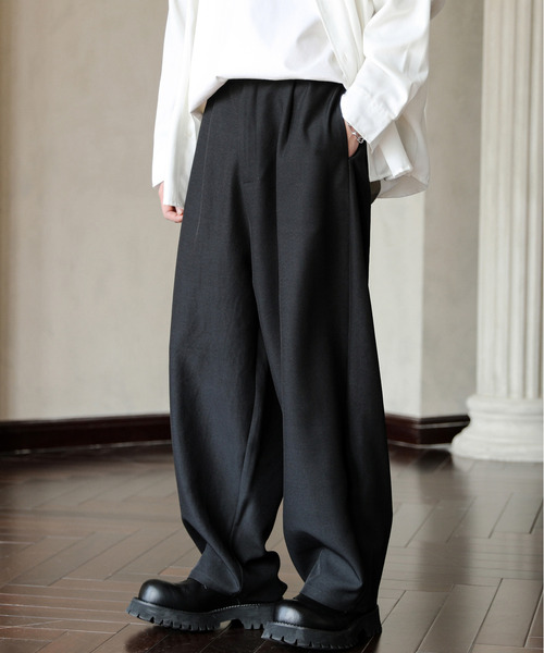 neos(ネオス)の「【neos】ルーズシルエット バルーン カーブ スラックス パンツ(スラックス・メンズ・モカ/グレー/ブラック/グレイッシュベージュ・MEDIUM/LARGE)」の7枚目の写真