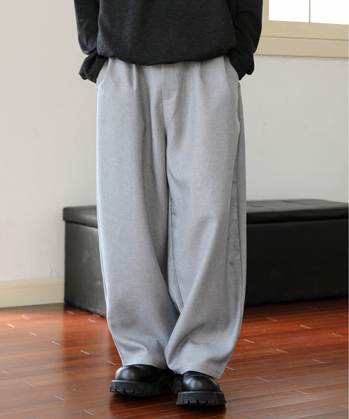 neos(ネオス)の「【neos】ルーズシルエット バルーン カーブ スラックス パンツ(スラックス・メンズ・モカ/グレー/ブラック/グレイッシュベージュ・MEDIUM/LARGE)」の11枚目の写真