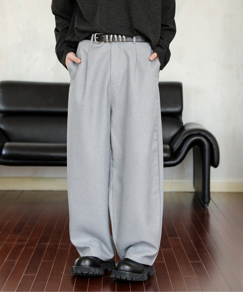 neos(ネオス)の「【neos】ルーズシルエット バルーン カーブ スラックス パンツ(スラックス・メンズ・モカ/グレー/ブラック/グレイッシュベージュ・MEDIUM/LARGE)」の16枚目の写真